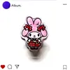 Clipes de Papel Dupla Face Desenho Animado Fofo Sanrio Acrílico Engraçado Clipe PP Papelaria Estudantil Armazenamento Clipe de Prova