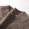 A nova malha base de gola alta em cashmere da Bai Cai Rong para o outono e inverno de 2026, oferecendo uma sensação luxuosa e de alta qualidade com uma textura amigável à pele.