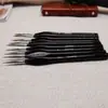 Recomendado transfronterizo arte agua cruda acuarela tiza pintado a mano pincel al óleo pincelada punta de ceja pelo de lobo pincel de gancho