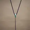 Cordão para Pingente Tecido à Mão Pingente de Jade Ornamento de Jade Jade Hetian Cordão de Corrente para Pescoço Dourado para Homens e Mulheres