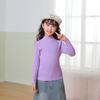 Otoño e Invierno Nuevo Suéter Grueso de Punto de Cuello Medio para Niñas, Suéter Elegante para Niña Pequeña, Top Versátil para Bebé