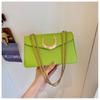 Patrón de Lichi Texturas de Moda Estilo Occidental Media Luna Distinctiva Bolsa Cuadrada Pequeña 2023 Nueva Simple de Moda Bolso de Hombro Cruzado