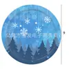 Suministros de decoración para fiesta de cumpleaños con tema de copo de nieve de invierno transfronterizos, banderín, globo, plato de papel, vaso de papel, juego de vajilla