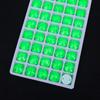 Redondo satélite neón fluorescente vidrio cosido a mano taladro doble agujero pedrería fondo plano taladro accesorios diy bolsa de material