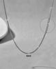 Collar de Cadena Sola Versátil de Acero de Titanio que No se Desvanece sin Colgante Cadena Ligera Cadena Naked de Acero de Titanio con Cadena Cadena Delgada Cadena para Clavícula Collar para Baño