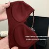 8362 # Sujetador Push-Up Cepillado con Diamantes Calientes Tipo Copa Fija Forma de Gota de Agua Cómodo Anti-Caída Sin Aros Sujetador de Soporte Suave