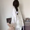 Pijama de manga larga para niña con lazo, primavera y otoño, adecuado para usar como ropa exterior, conjunto de otoño, ropa de casa de algodón nube, nuevo modelo 2026