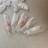 Yitu Ant Shell Light Rose Calcomanía para Uñas Flash Light Estilo Retro de Lujo Moda Calcomanía Decorativa Yt6227