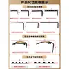 Tiras antideslizantes para escaleras en forma de L de aleación de aluminio, protectores de esquina de peldaños, remates metálicos para bordes de azulejos y mármol