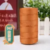 Fio de seda gelada fino cordão de gelo seda brilhante corpo oco leve fio chapéu de sol de verão feito à mão diy bolsa de crochê fio para almofada