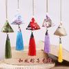 Sachê Perfumado para o Festival do Barco-Dragão, Bolsa de Incenso de Artemísia Estilo Chinês, Pingente de Bolsa da Sorte Estilo Chinês para Pendurar no Pescoço, Sachê de Bolinho de Arroz Triangular, Bolsa da Sorte Atacado
