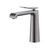 Grifo Negro para Lavabo, Grifo de Lavabo Totalmente de Cobre, Grifo Monomando Caliente y Frío para Encimera de Lavabo de Baño