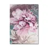 Pintura em Tela Artística Rosa Rosa Peônia Flor Estilo Nórdico Moderno Sala de Estar Decoração de Casa Núcleo da Pintura