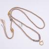 Tailandia Marca Buda Cadena Todo Tejido a Mano Estilo Tibetano Colorido Cordón de Collar Cuerda Frotada a Mano Estilo Étnico Cordón Thangka