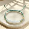 Pulseira Original Chinesa Antiga de Jade Birmanês Natural Grau A Trançada à Mão Raiz de Lótus