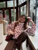 Aliexpress 2026 Primavera Nueva Moda Femenina Europea y Americana Chaqueta de Manga Larga de Lunares Anudada Top para Mujer K526163