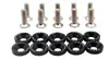 Arandelas de Refuerzo para Parachoques Delantero y Trasero de Coche JDM, Guardabarros de Refuerzo Envolvente, Tornillos M6, Arandelas de Colores para Modificación de Coche