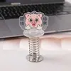 Brinquedo divertido de mola acrílica para alívio do estresse, decoração de carro de desenho animado feita sob medida, pequeno presente com mensagem de bênção em forma de porquinho