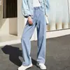 Jeans de Pierna Ancha para Mujer Tendencia Ajuste Holgado 2022 Nuevos Pantalones Fluidos de Longitud Completa Estilosos y Modernos