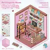 Pegatinas de Paisaje Pequeño de Dibujos Animados, Lindas Pegatinas de Casa Miniatura 3D para Diario, Pegatinas para Collage de Escena Miniatura DIY