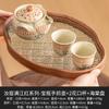Tetera de Caligrafía Manjianghong para Romper el Té Hogareño Individual Juego de Té Kung Fu Estilo Chino Horno Ru Olla Acuario Olla de Mano No Caliente