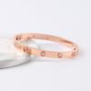Kajia Quinta Generación Destornillador Diamante Completo Acero de Titanio Color Dorado 18K Pulsera de Pareja Fabricante Suministro Estilo Lujo Ligero