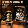 Lámpara de noche de cristal estilo celebridad para dormitorio, decoración, un regalo para niñas, mejores amigas, novias en aniversarios o cumpleaños