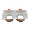Rejilla frontal cuadrada GU10MR16 Portalámparas Cubo Carcasa de foco Pantalla Portalámparas halógeno Módulo de cubierta Anillo frontal