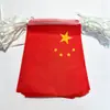 Venta al por mayor del fabricante Banderines de cadena de la bandera nacional china No. 8 y No. 7, versión cifrada de la bandera roja de cinco estrellas, banderines para decoración de centros comerciales del Día Nacional