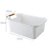 Cesta de Almacenamiento Varios, Cosméticos, Bocadillos, Caja de Almacenamiento para Dormitorio, Caja Organizadora de Cocina, Caja de Almacenamiento de Plástico, Apilable