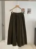 Pantalones de pana de pierna ancha con cordón y cintura alta KEKEZOON, nueva colección de otoño para mujer, pantalones holgados y casuales estilo globo, 9143