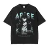 Camiseta Transfronteriza Aliexpress Sung Jin Woo Anime S - Solo - Camiseta Lavada Retro Plana