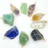 Venda Quente Transfronteiriça Ágata Natural Cristal Enrolado Irregular Grande Pingente de Pedra Original Acessórios para Pingente de Colar DIY