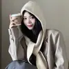 Touca Balaclava Vermelha para Mulheres, Chapéu de Tricô Quente para Outono e Inverno com Cachecol Integrado, Protetor de Pescoço com Capuz, Chapéu de Tricô Moderno