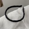 Simples tecido enrolamento headband cocar das mulheres all-match antiderrapante estilo retro moda headband acessórios para o cabelo temperamento grampo de cabelo