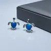 Pendientes Populares Transfronterizos con Forma de Lágrima de Tortuga Linda, Pendientes Versátiles Europeos y Americanos, Pendientes Ligeros de Lujo de Alta Gama, Venta al por Mayor de Joyería