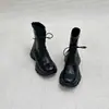 Botas Martin 2026 Geniales y Elegantes, Estilo Británico, Ultraligeras, Suela Gruesa, Tacón Grueso, Cómodas, Cierre Trasero, Botas Elásticas Ajustadas para Mujer