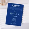 2026 Azul Klein Florería Tarjeta de Felicitación Tarjeta de Cumpleaños Feliz Serie de Sanación Tarjeta de Felicitación con Texto Personalización