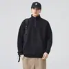 Ropa para Hombre Fengshe / Camisa Polo de Manga Larga Jacquard Texturizado de Peso Pesado 360g para Hombre Chaqueta Estilo Americano Sudadera