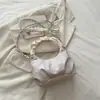 Bolso pequeño lindo de estilo coreano para mujer, nuevo bolso de hombro con cadena de moda 2026, bolso nube versátil de color liso simple