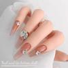Celebridad en línea arte de uñas huevo de paloma diamante ovalado brillante punta especial forma de diamante joyería de arte de uñas de alta calidad mini accesorios para uñas