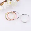 Pendientes de aro grande Europa y Estados Unidos temperamento simple moda pendiente de oreja clip de oreja de resorte círculo sin agujero en la oreja joyería de oreja venta al por mayor