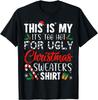 2024 Natal Novas Luzes Papai Noel Imprimir Homens e Mulheres Natal T-Shirt Solto Pullover