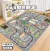 . Alfombra de PVC para dormitorio infantil, tapete de tráfico para fregar, tapete de cuero para gatear, alfombra de juego para educación temprana