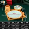 Melamina Hot Pot Shop Table Tableware Conjunto de quatro peças Conjunto de louças de restaurante Conjunto de louças comerciais do hotel Conjunto de louças Pratos