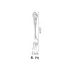 Cuchillo, tenedor y cuchara de acero inoxidable Royal Court, vajilla de siete piezas, cuchara mezcladora con relieve hueco transfronterizo, juego de cuchillo y tenedor para carne europeo