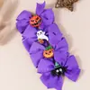Nuevo Hexagonal de Halloween Transfronterizo de Amazon, Lazo Simple y Lindo, Accesorios de Silicona, Pasador para el Cabello Infantil, Accesorios para la Cabeza