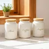 Frasco de Almacenamiento de Botella de Boca Estrecha Creativo Tapa de Bambú Frasco de Especias para Cocina Contorno Frasco de Azúcar para el Hogar Frasco de Café Frasco de Almacenamiento de Té