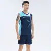 Conjunto de Roupa de Treino de Vôlei sem Mangas para Homens e Mulheres Roupa Esportiva de Competição Camisa de Vôlei Universitário com Números Impressos