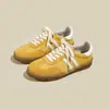 Piel de Vaca Versátil Piel Genuina Zapatos de Mujer Zapatos de Entrenamiento Alemanes de Caña Baja Retro Primavera Nuevos Zapatos de Mujer Casual Estilo Americano